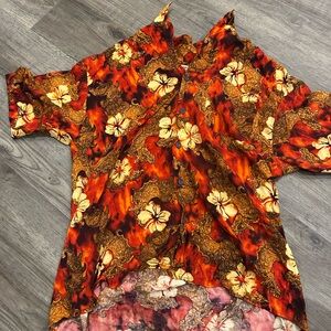 Men's Tropical Floral Short Sleeve Shirt
